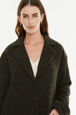 System Action Abrico cuadros^Mujer Abrigos