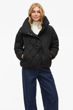 Vila Abrigo acolchado cuello chimenea^Mujer Abrigos