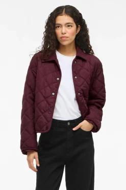 Vila Abrigo acolchado guateado con cuello de pana^Mujer Abrigos