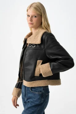 Tiffosi Abrigo con Efecto Piel Combinado^Mujer Abrigos