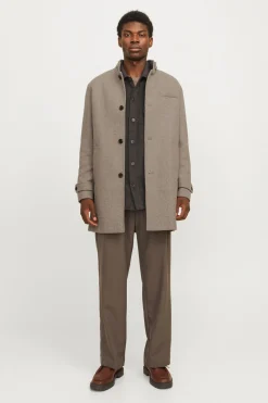 Jack & Jones Abrigo corto de lana con cuello alto^Hombre Abrigos