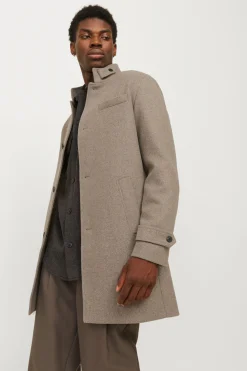 Jack & Jones Abrigo corto de lana con cuello alto^Hombre Abrigos