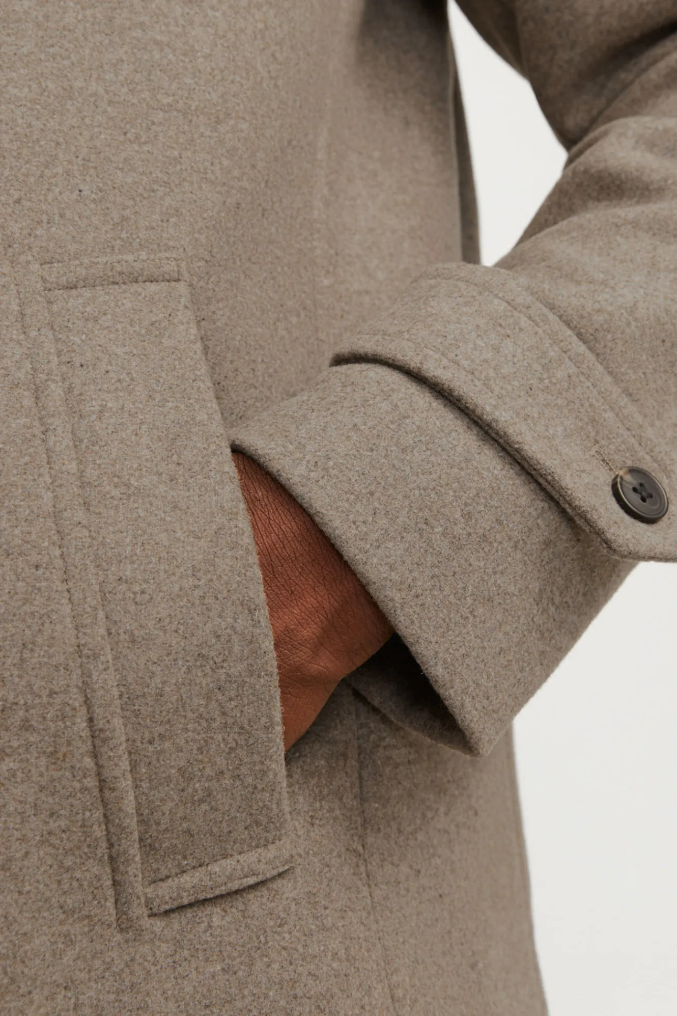 Jack & Jones Abrigo corto de lana con cuello alto^Hombre Abrigos