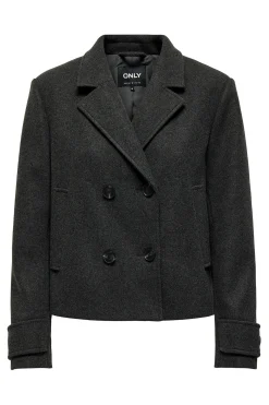 Only Abrigo corto de pa&ntilde;o^Mujer Chaquetas|Basic Bar