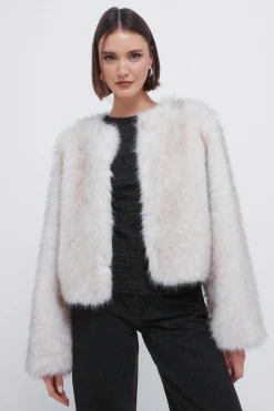 Springfield Abrigo corto pelo^Mujer Abrigos