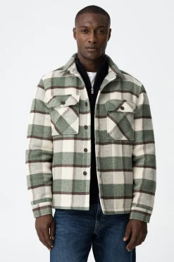 Tiffosi Abrigo de cuadros con lana^Hombre Abrigos