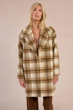 Molly Bracken Abrigo de manga larga con cuello solapa^Mujer Abrigos