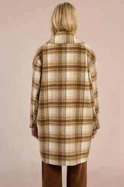 Molly Bracken Abrigo de manga larga con cuello solapa^Mujer Abrigos