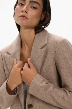 JDY Abrigo de pa&ntilde;o^Mujer Abrigos