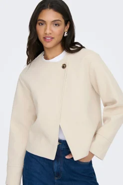 JDY Abrigo de pa&ntilde;o corto^Mujer Abrigos