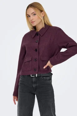 JDY Abrigo de pa&ntilde;o corto^Mujer Abrigos