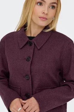 JDY Abrigo de pa&ntilde;o corto^Mujer Abrigos