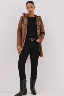 Cortefiel Abrigo efecto doble faz reversible^Mujer Abrigos