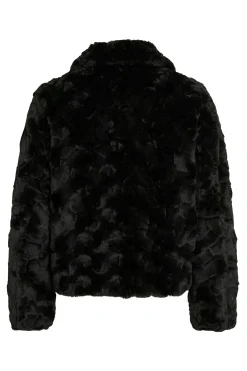 Vila Abrigo efecto pelo con cremallera^Mujer Chaquetas|Abrigos