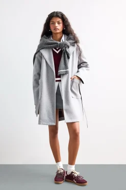 DeFacto Abrigo largo con cinturón^Mujer Abrigos