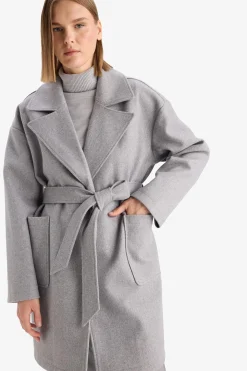 DeFacto Abrigo largo con cintur&oacute;n^Mujer Abrigos