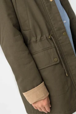 Tiffosi Abrigo Largo con Contraste^Mujer Abrigos