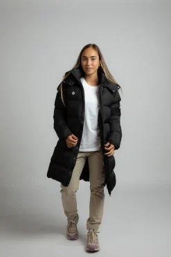 Izas Abrigo largo de fibra^Mujer Deporte