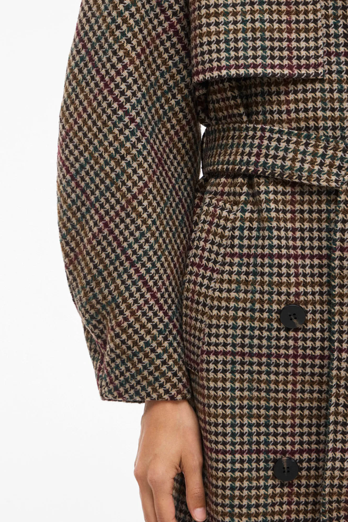 Vila Abrigo largo de lana con cuadros^Mujer Abrigos