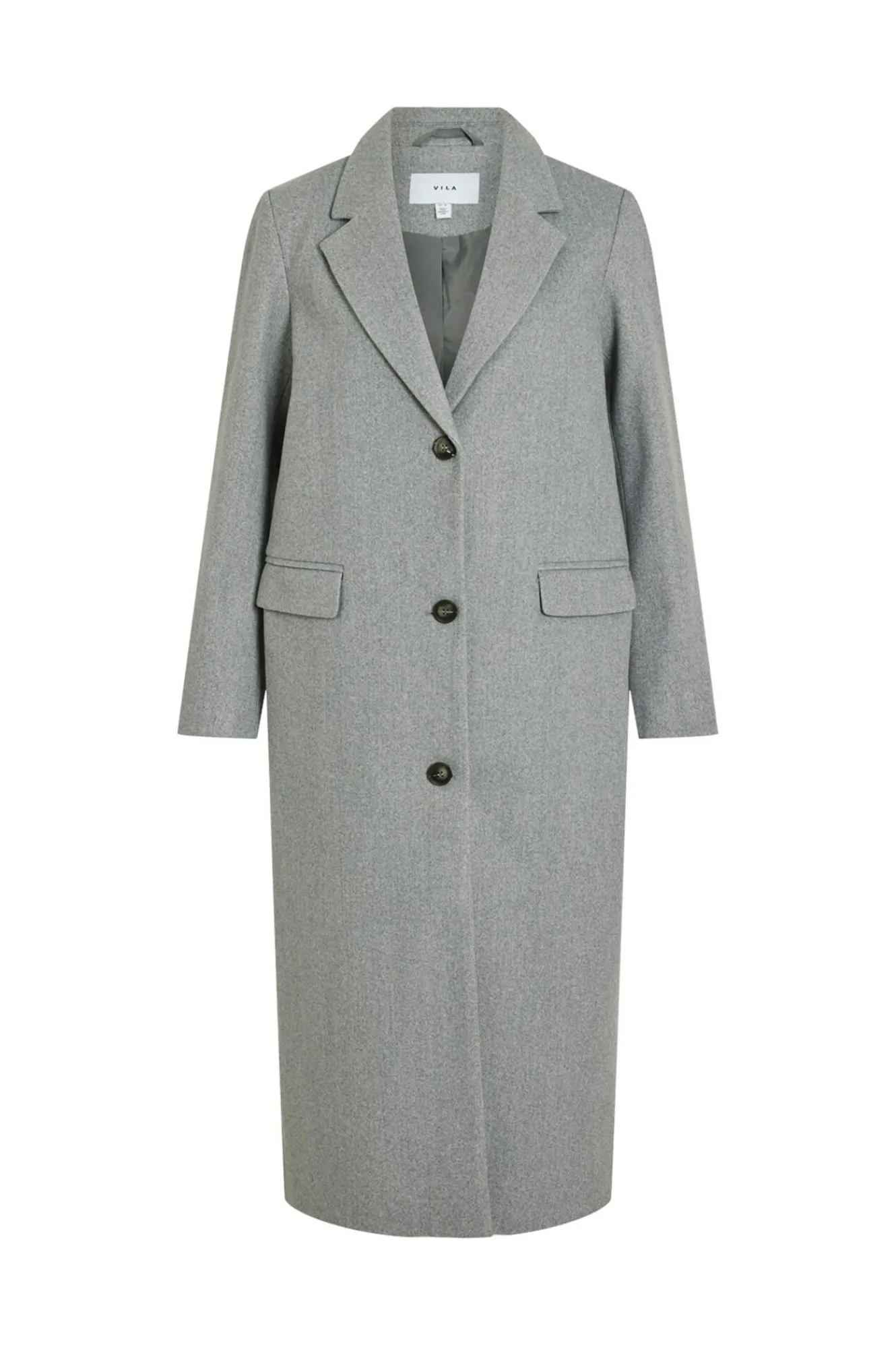 Vila Abrigo largo de paño con solapas^Mujer Abrigos