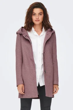 Only Abrigo midi de pa&ntilde;o^Mujer Abrigos