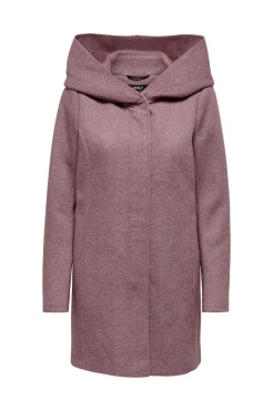 Only Abrigo midi de pa&ntilde;o^Mujer Abrigos