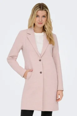 Only Abrigo midi de pa&ntilde;o^Mujer Abrigos