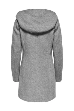 Only Abrigo midi de pa&ntilde;o^Mujer Abrigos