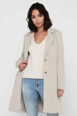 Only Abrigo midi de pa&ntilde;o^Mujer Abrigos