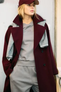 Noisy May Abrigo pa&ntilde;o abotonado^Mujer Abrigos