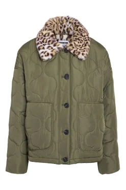 Noisy May abrigo quilted animal print^Mujer Abrigos