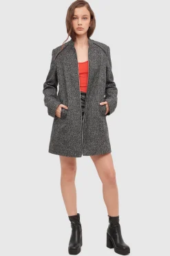 Inside Abrigo Textura Con Cremallera^Mujer Abrigos