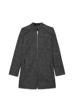 Inside Abrigo Textura Con Cremallera^Mujer Abrigos