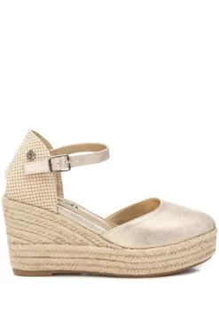 Refresh Alpargatas metalizadas cuña^Mujer Sandalias