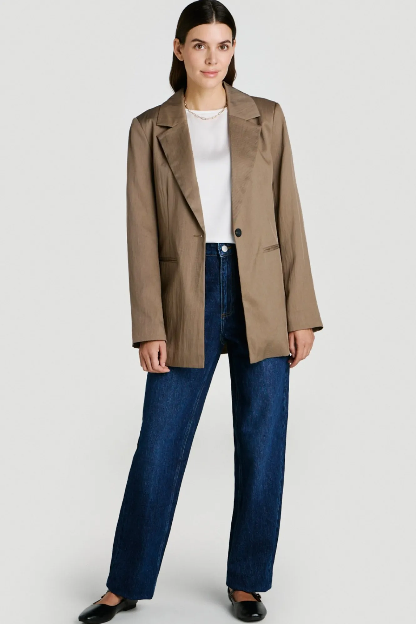 Vila Americana blazer abotonada^Mujer Chaquetas