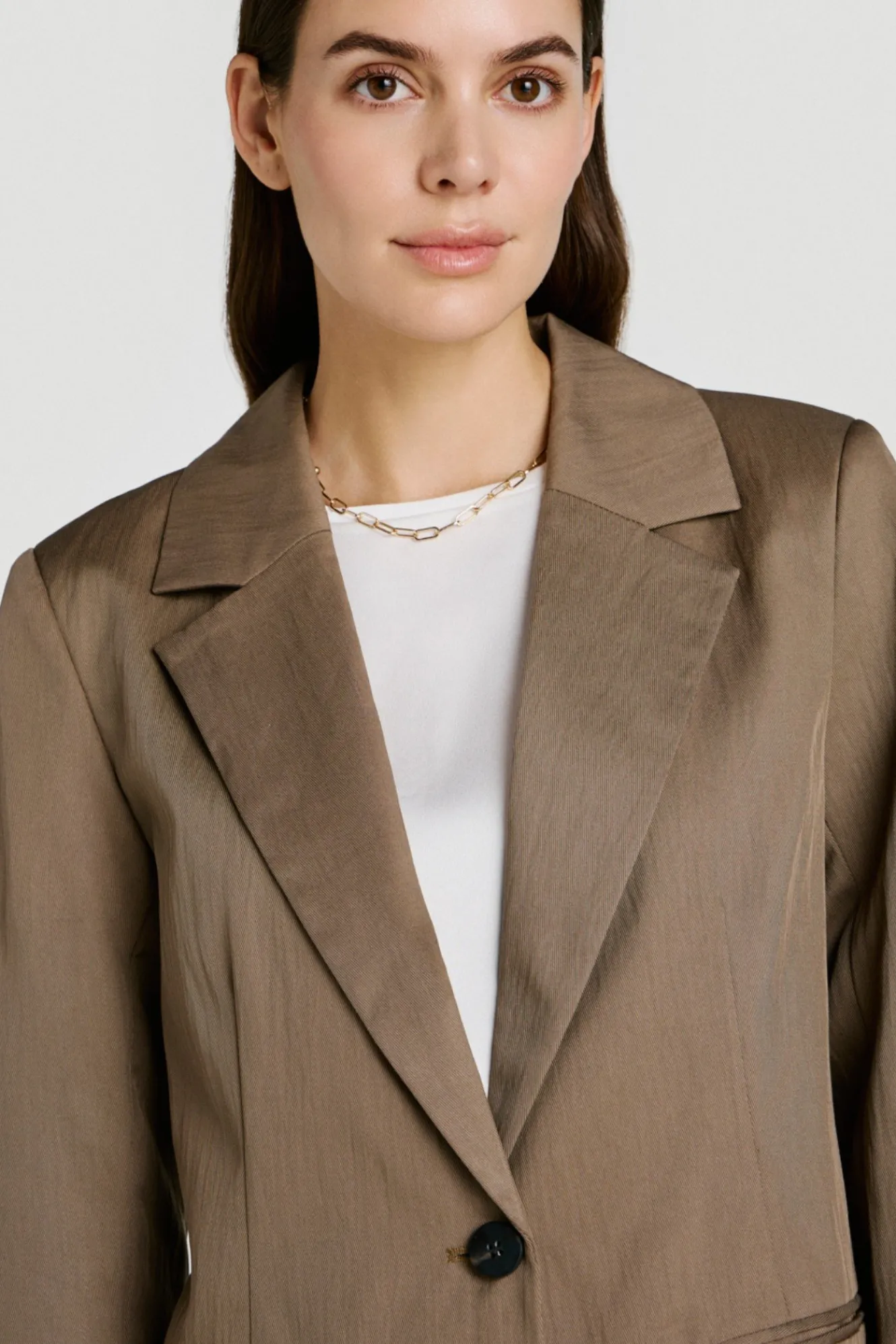 Vila Americana blazer abotonada^Mujer Chaquetas