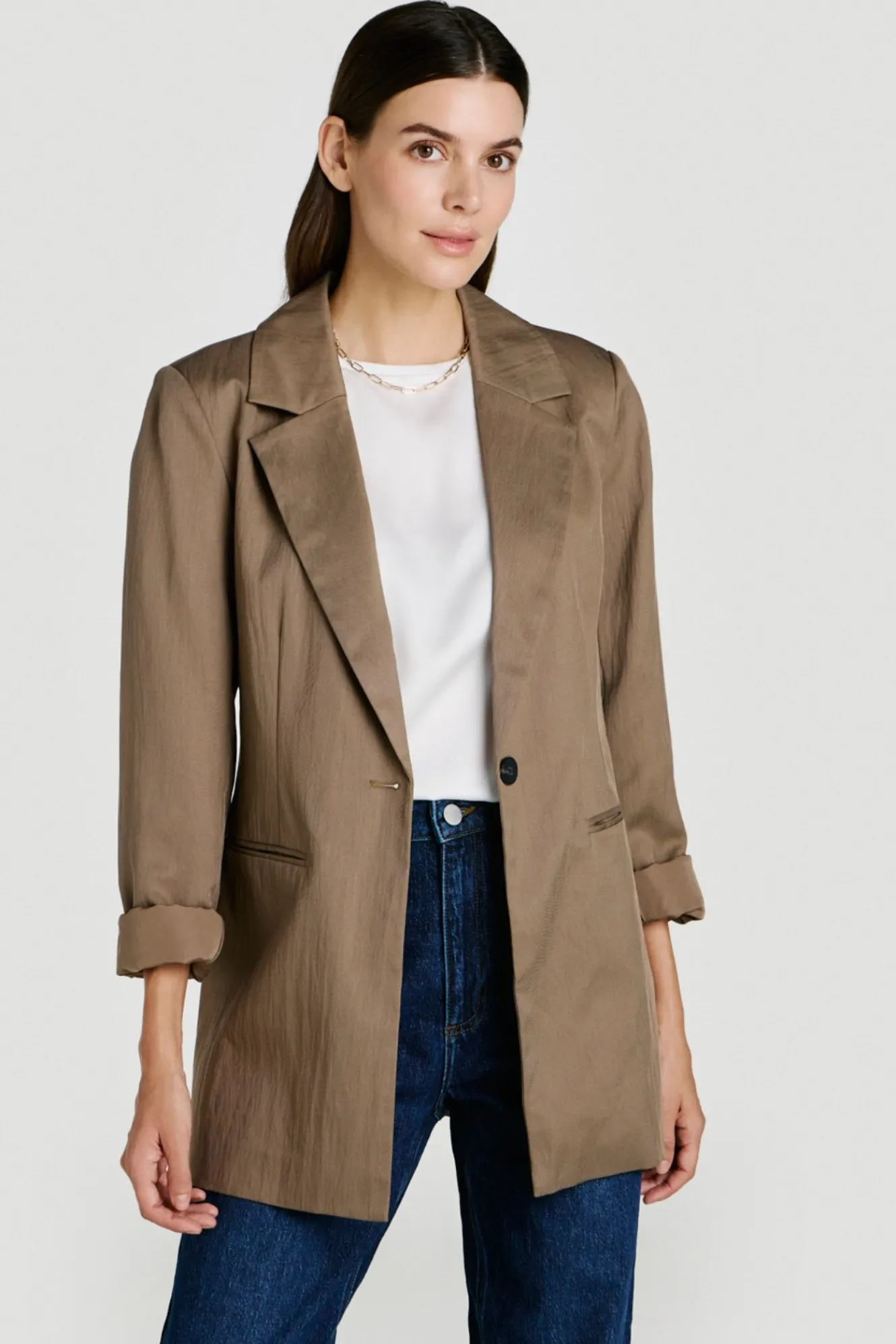 Vila Americana blazer abotonada^Mujer Chaquetas