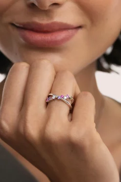 Singularu Anillo Estelar Cross^Mujer Bisutería