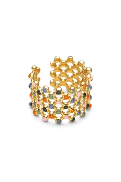 Singularu Anillo Mini Bomb Enamel Acer Oro^Mujer Bisutería