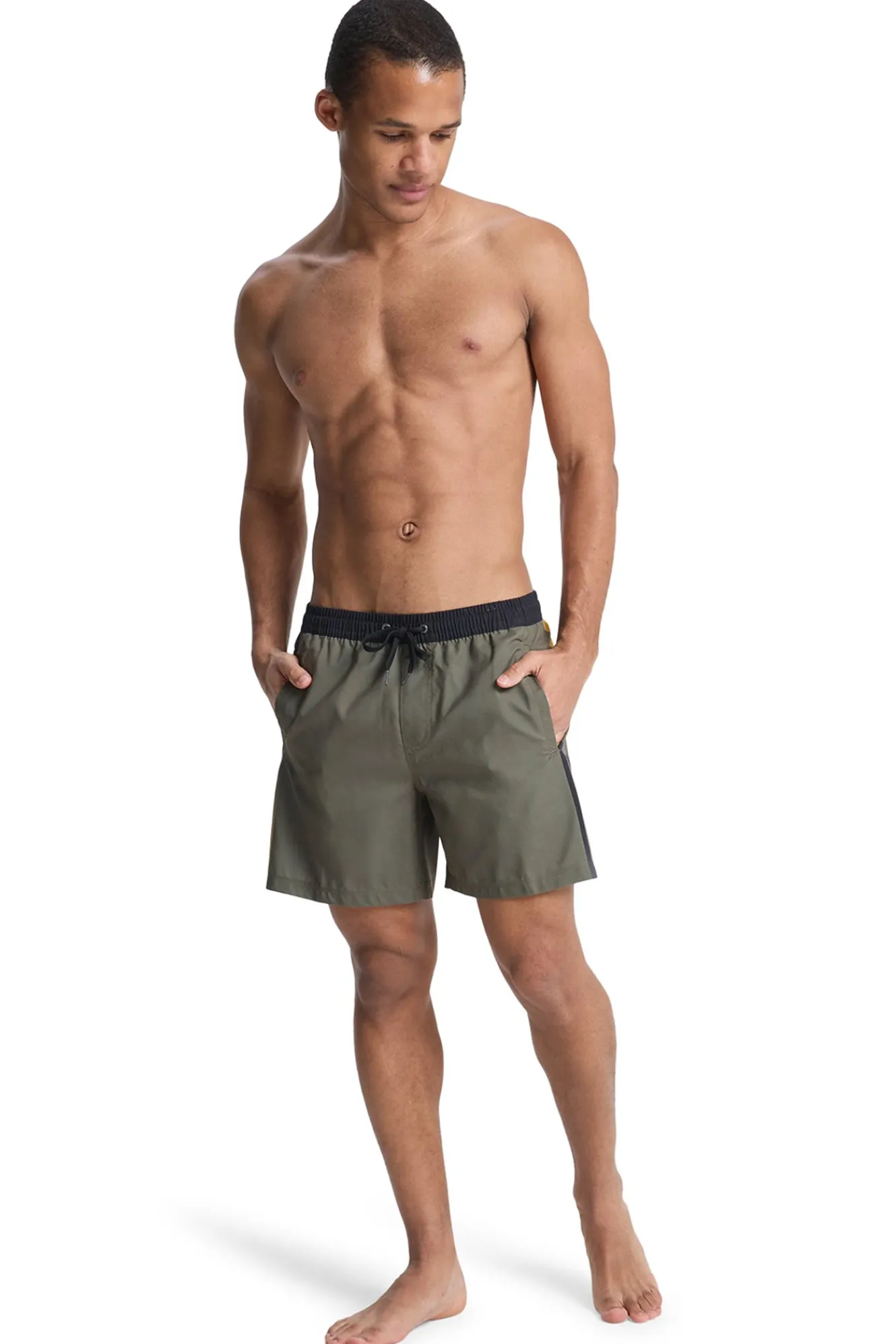 Quiksilver Ba&ntilde;ador corto logo lateral^Hombre Baño