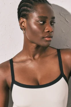 Women'secret Ba&ntilde;ador escote recto blanco semi brillante^Mujer Baño