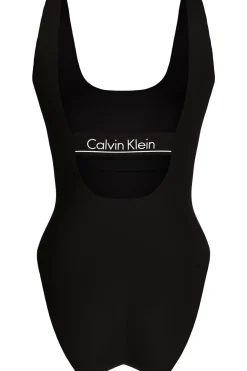 Calvin Klein Ba&ntilde;ador liso logo espalda escotada^Mujer Baño