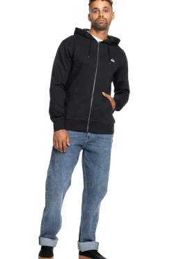 Quiksilver Basic Zip - Sudadera con capucha y cremallera para hombre^Hombre Sudaderas
