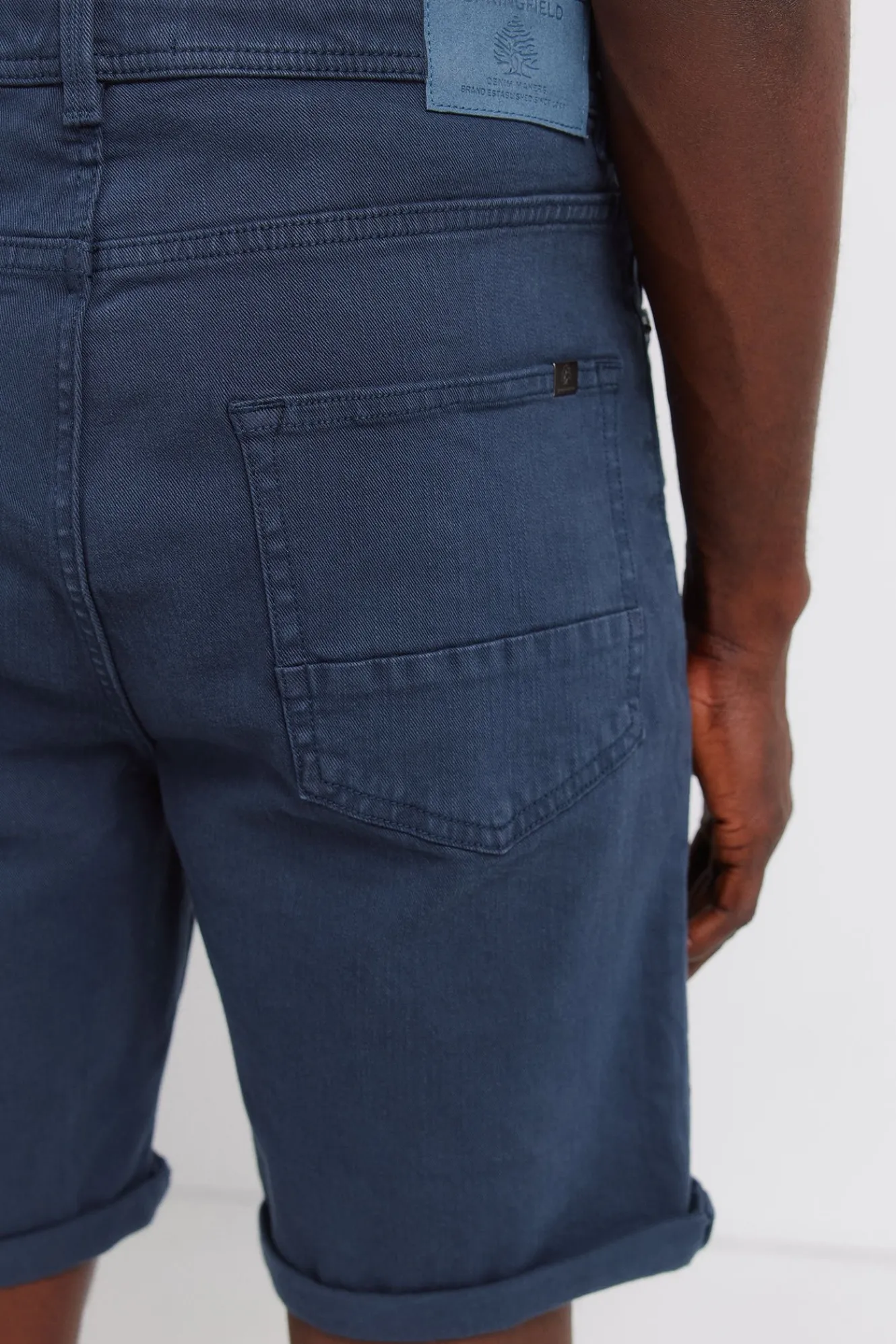 Springfield Bermuda 5 bolsillos color lavada slim fit^Hombre Bermudas|Pantalones