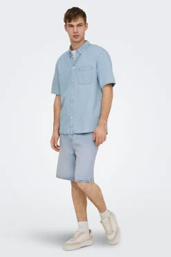 Only & Sons Bermuda vaquera^Hombre Bermudas|Jeans