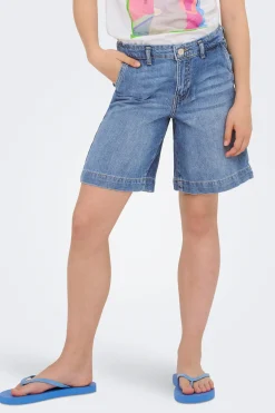 Only Girls Bermuda vaquera larga^Niños Pantalones