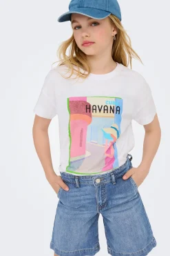 Only Girls Bermuda vaquera larga^Niños Pantalones