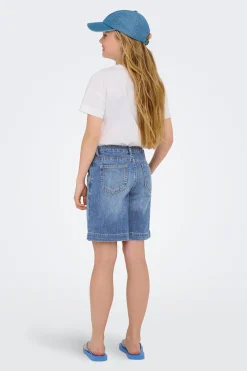 Only Girls Bermuda vaquera larga^Niños Pantalones