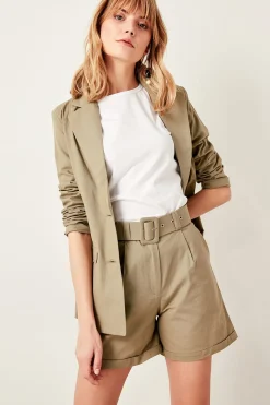 Trendyol Bermudas con botones^Mujer Pantalones