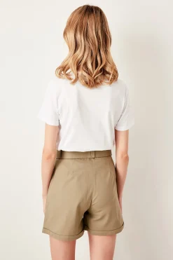Trendyol Bermudas con botones^Mujer Pantalones